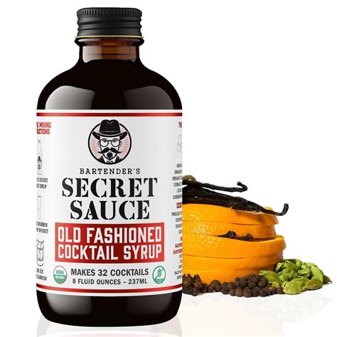 Amazon.com : Bartender’s Secret Sauce USDA Organic Old Fashioned Mix ...