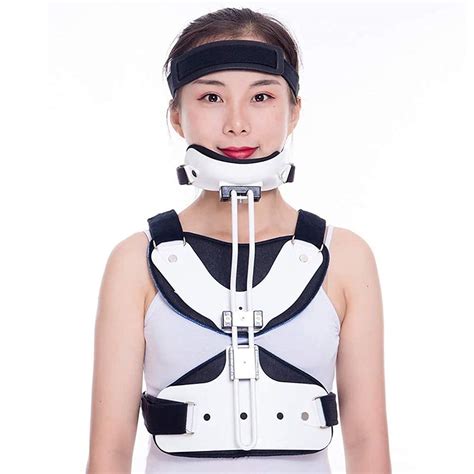 Buy Adjustable Head Neck Chest Orthosis Neck Lumbar Cervical Back Spine ...