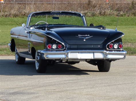 1958 Chevrolet Impala Onyx Black Convertible 283cu/250hp | Frank's Classic Cars