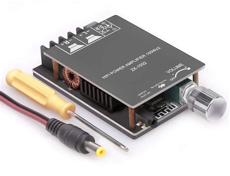 200W Bluetooth Amplifier Board TPA3116,DAMGOO 100W+100W Audio Amp Board ...