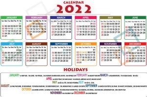 2022 Year Calendar Sticker Poster|Designer 2022 Calendar Sticky Poster ...