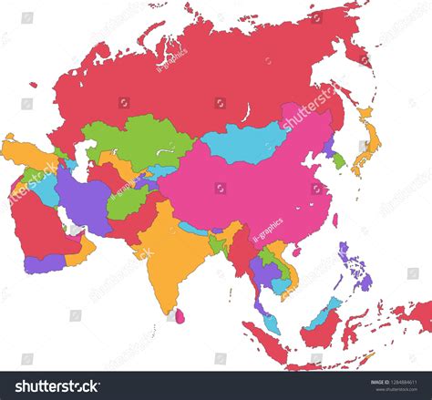 Asia Map Countries 的图像结果