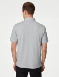 Buy Pure Cotton Geometric Print Polo Shirt at Marks & Spencer