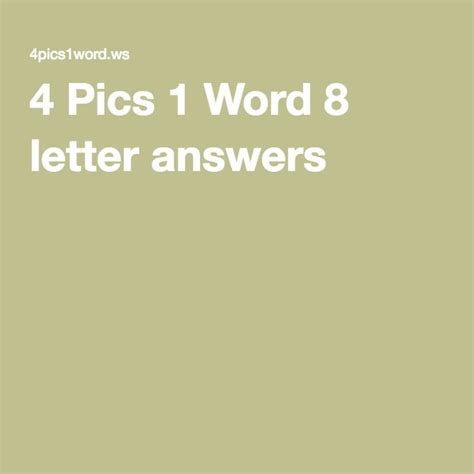 4 Pics 1 Word 8 Letters Answers - Printable Calendars AT A GLANCE