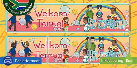 Welkom Terug Vertoonbanier (teacher made) - Twinkl