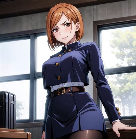 ((1girl)),((alone)),nobara kugisaki,(masterpiece), (best quality - SeaArt AI