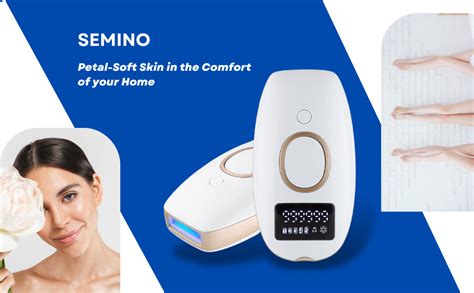 SEMINO SPLASH HOME IPL Hair Removal for Women and Men 2 Flash Modes and ...