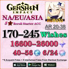 Buy NA EU ASIA | Genshin Impact AR30+ Reroll Starter Acc 16600~26000 ...