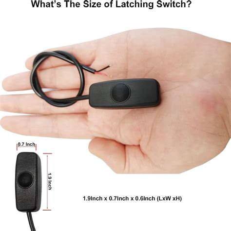 Buy 12V 24V Latching Push Button Toggle Switch, On Off Switches with 9. ...