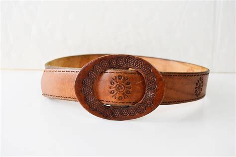 Vintage Women's Belt Brown Leather Belt Medieval Belt - Etsy