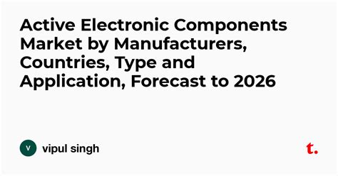 Active Electronic Components Market by Manufacturers, Countries, Type ...