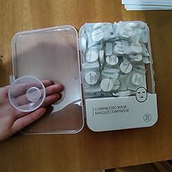 Buy MINISO Boxed Compressed Sheet Mask Tablets, DIY Face Mask Sheet for ...