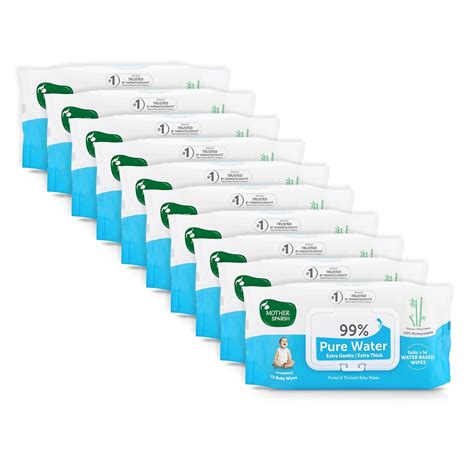 Buy Mother Sparsh 99% Pure Water (Unscented) Baby Wipes I Natural Plant ...