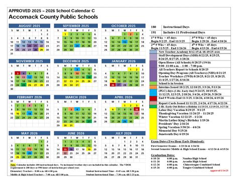Accomack County Public schools Calendar 25-26 Revised [PDF] - EduCounty