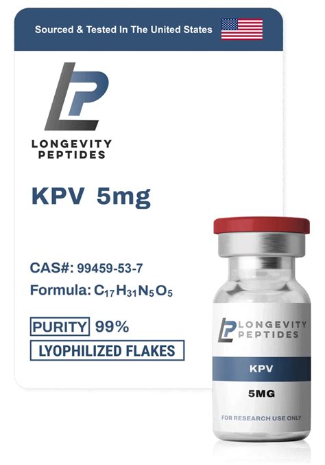 Buy KPV Peptides 5mg – USA-Made | 99% Purity Guaranteed