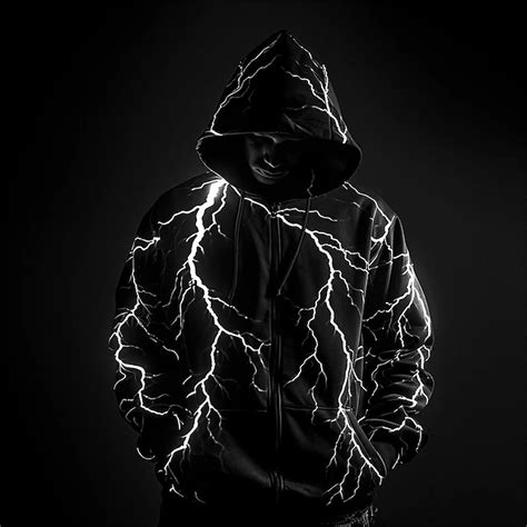 Men's Graphic Prints Lightening Hoodie Hoodies Sweatshirt Sports ...
