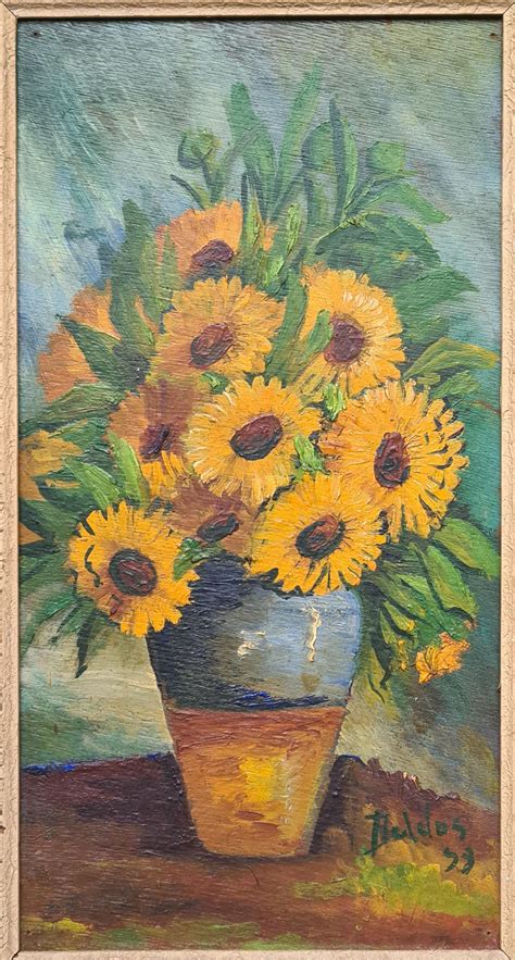 Sunflowers Vase Painting