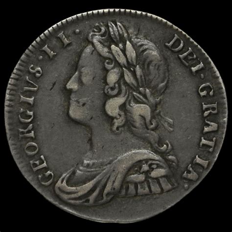 1737 George II Early Milled Silver Maundy Twopence, VF