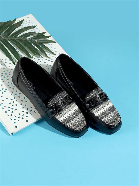 Lazera Women’s Loafers with Woven Detail & Metal Accent (1622) – Lazera ...