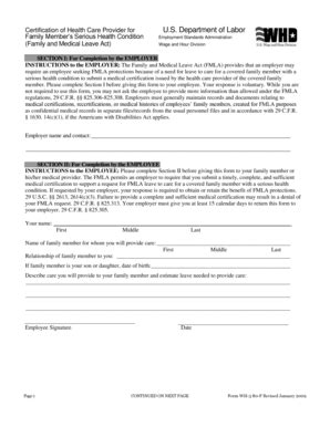 Fillable Online du FMLA Certification of Health Care Provider for ...