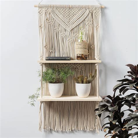 Decazone Macrame Cotton Rope Bohemian Woven Handmade , Tapestry Tassel ...