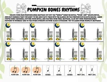 Pumpkin Bones Create Your Own Rhythm {Sort} by Beason Music Resources