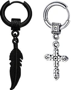 Flipkart.com - Buy M Men Style Feather Ring Long Chain Christ Jesus ...