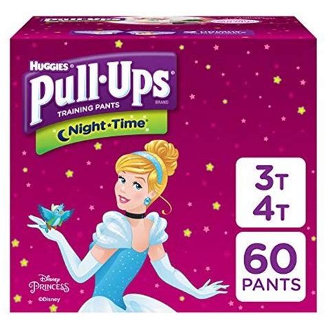 Pañales de Entrenamiento Nocturno Pull-Ups 3T-4T 60uds Niñas