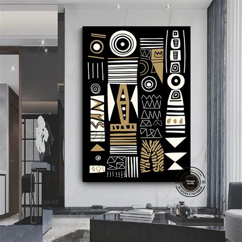 Abstract African Wall Decor, Modern Home Decor, Office Wall Art ...