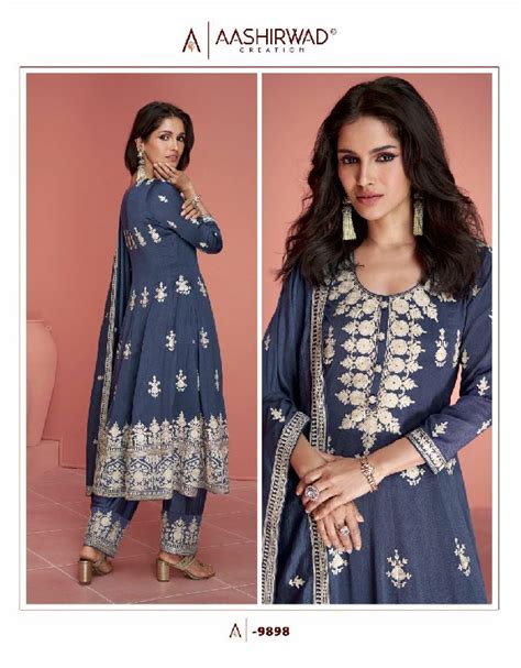 AASHIRWAD CREATION GULKAND RUBINA DESIGNER READYMADE OCCASION WEAR ...