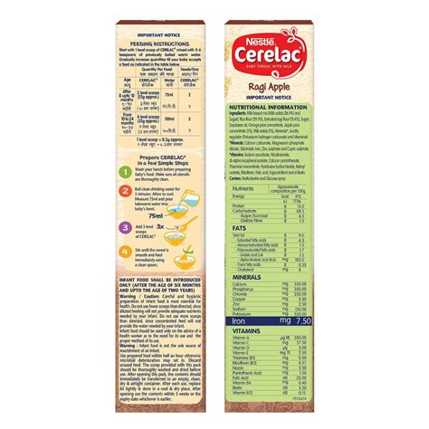Nestle Cerelac Ragi Apple Baby Cereal, 8 to 12 Months, 300 gm Refill ...
