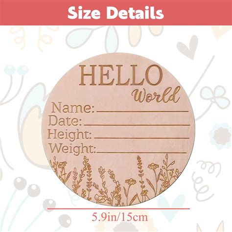 AEGYPIUS Wooden Baby Announcement Sign | Newborn Birth India | Ubuy