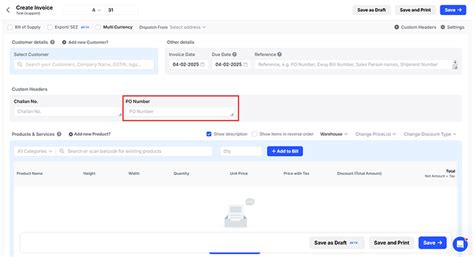 How to add the purchase order number in the invoice on web? - General ...