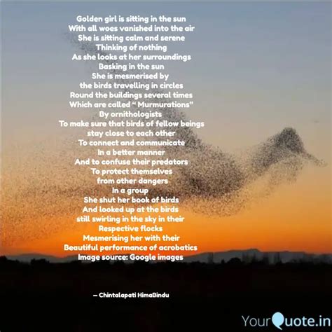 Golden girl is sitting in... | Quotes & Writings by DEW DROP | YourQuote