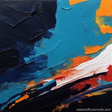 Abstract Acrylic Painting with Vibrant Texture | Stable Diffusion Online