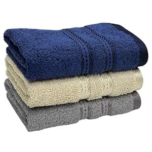 STAMIO Cotton 575 GSM Hand Towel Set of 3, 40 X 60 cm for Men, Women ...