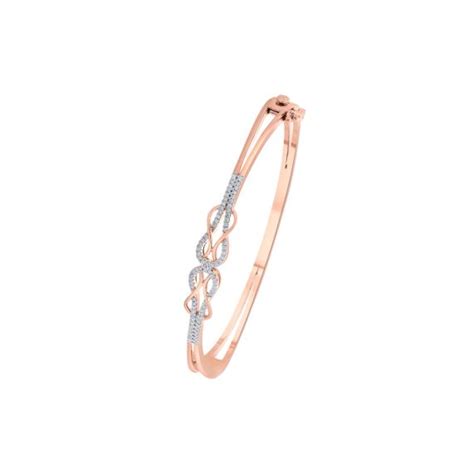 Buy Glossy 18KT Rose Gold Bracelet Online | ORRA