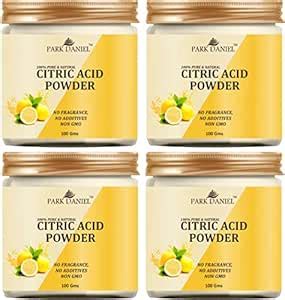 Buy Park Daniel Citric Acid Powder Combo Pack Of 4 Bottle of 100 gms ...