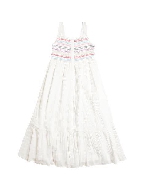 Buy Pure Cotton Shirred Maxi Dress (6-16 Yrs) at Marks & Spencer