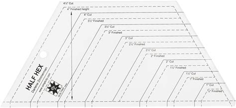 DIMENSIONS Half Hexagonal Quilting Ruler and Template Set India | Ubuy