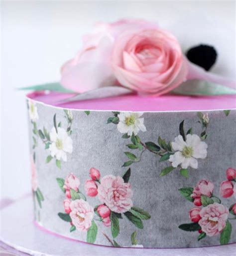 Blue Floral Wafer Paper Sheet ,Edible Wafer