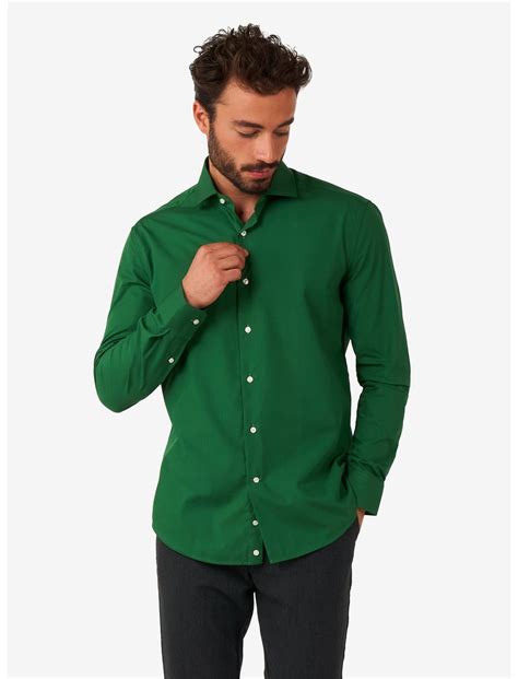 Glorious Green Long Sleeve Button-Up Shirt | Hot Topic