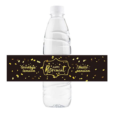 32 Pcs Happy Retirement Water Bottle Stickers, Retirement Water Bottle ...