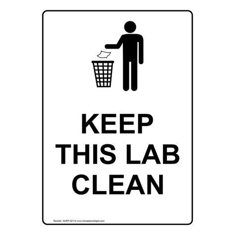 Image result for Clean Lab Signs