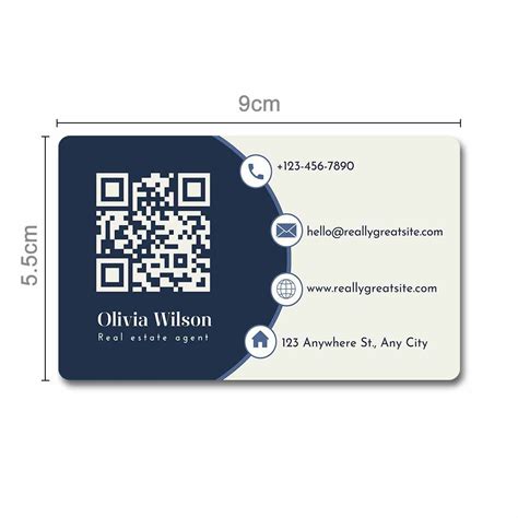 Personalized QR Code Smart Card Digital Contactless Business NFC Cards ...