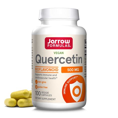 Jarrow Formulas, Quercetin, 500 mg, 100 Veggie Caps : Amazon.in: Health ...