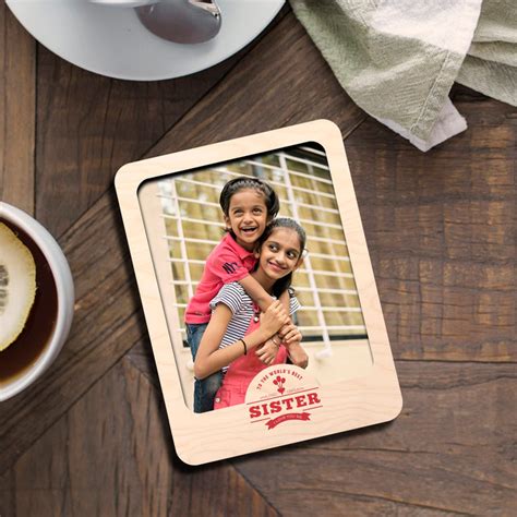 Personalised | Best Sister | Photo Frame Fridge Magnets – ChitraChaya