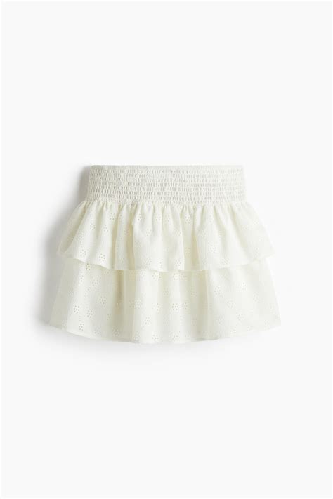 Tiered skort - White - Ladies | H&M IN