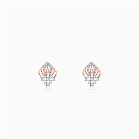 Shop Rose Gold Wonderful Whimsy Diamond Earrings | GIVA Jewellery ...