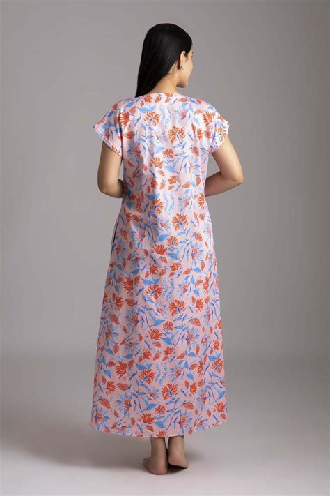 Poise Rina Peach Night Gown – FortyWinksCompany